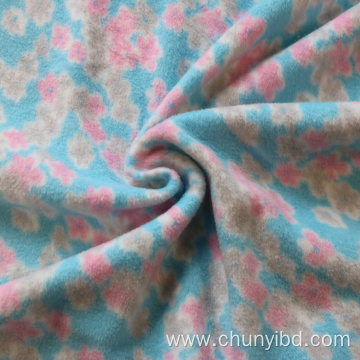 Latest Design High Quality Poly100 Spring Flowers Pattern Printed Polar Fleece For Sofa Cover Garments Customized Color